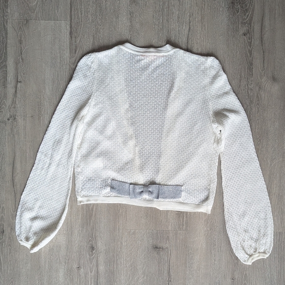 Cute Girly White Cardigan Manoush - Picture 3 of 8